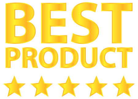 Best Product Five Star Gold Awardのイラスト素材