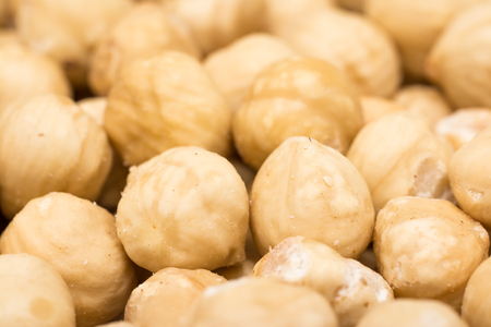 Fresh Hazelnuts Close Up Detailsの写真素材