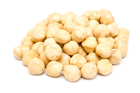 Hazelnuts Fruits Isolated On White Backgroundの写真素材