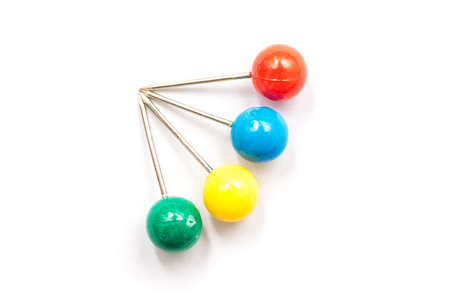 Colored Push Pinsの写真素材