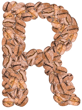 Coffee Alphabet Letter Rの写真素材