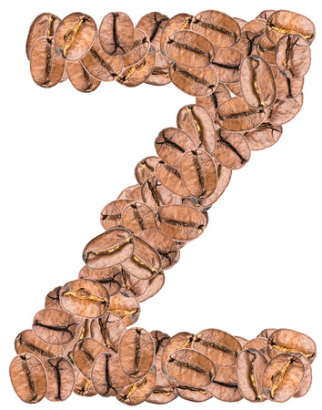 Coffee Alphabet Letter Zの写真素材
