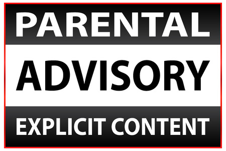 Parental Advisory Explicit Content Warningのイラスト素材
