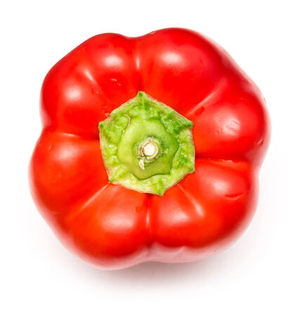 Fresh Red Capsicum Isolatedの写真素材