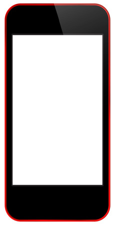 Red Business Mobile Phoneのイラスト素材