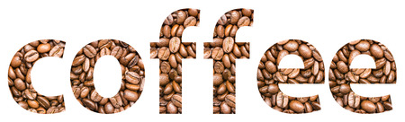 Coffee Word Isolatedの写真素材