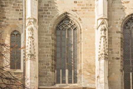 The Black Church In Brasov, Romania Was Built In 1385 In Gothic Style の写真素材