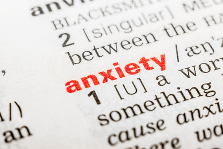 Anxiety Word Definition In Dictionary Close Upの写真素材