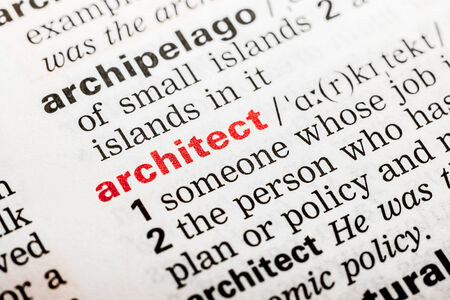 Architect Word Definition In Dictionary Close Upの写真素材