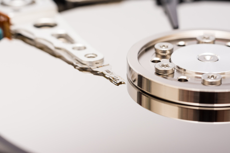 Computer Hard Disk Drive Close Upの写真素材