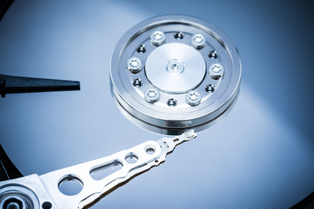 Computer Hard Disk Drive Close Up