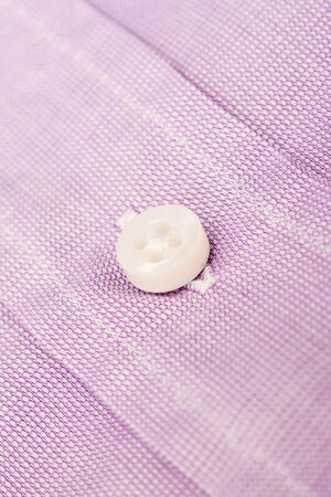 Purple Pink Casual Men Shirt Button Close Up Detailsの写真素材
