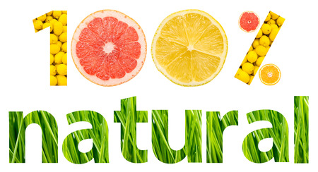 One Hundred Percent Natural Fruitsの写真素材