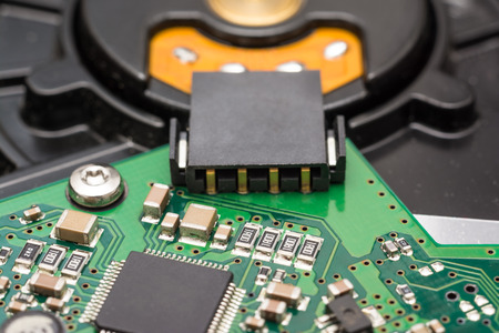 Computer Circuit Board Close Upの写真素材