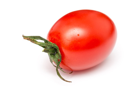 Fresh Red Missouri Tomato Isolated On Whiteの写真素材