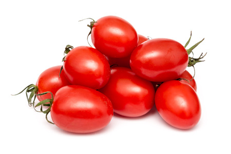 Fresh Red Missouri Tomatoes Isolated On Whiteの写真素材