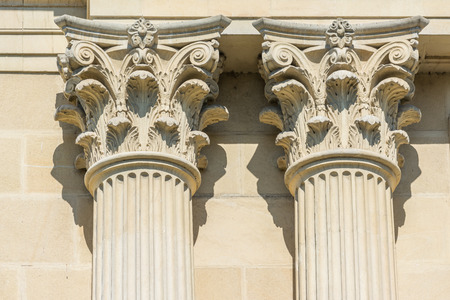 Greek Temple Corinthian Columnsの写真素材