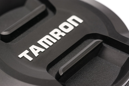 BUCHAREST, ROMANIA - MAY 12, 2014  Tamron Lens For Digital Single Lens Reflex Camera  Founded in 1950 is a Japanese company manufacturing photographic lenses, optical components and industrial optics のeditorial素材