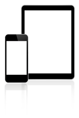 Black Business Tablet And Smart Phoneのイラスト素材