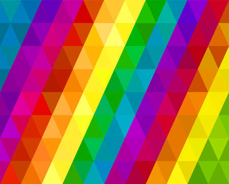 Retro Rainbow Triangles Background Spectrumのイラスト素材