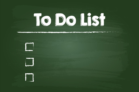To Do Check List On Green Boardのイラスト素材