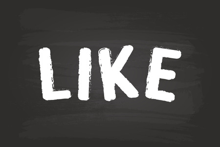 Like Word Sign On Blackboard