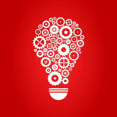 Idea Light Bulb Teamwork Conceptのイラスト素材