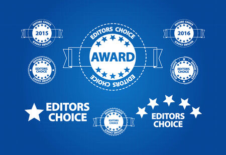 Editors Choice Quality Product Award Blueprint Iconsのイラスト素材