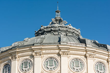 Opened In 1888 The Romanian Athenaeum is a concert hall in the center of Bucharest, Romania and a landmark of the Romanian capital city.のeditorial素材