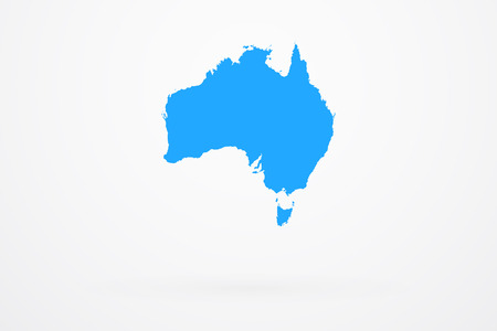 Australia Continent Mapのイラスト素材