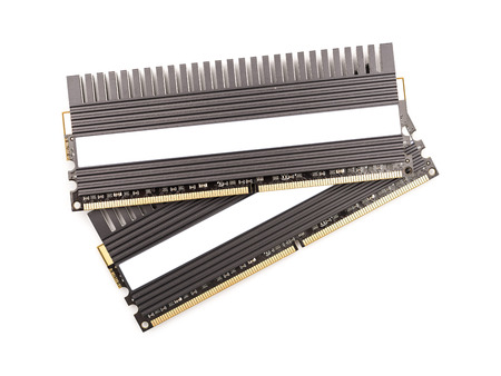 RAM Computer Memory Chip Modules With Heatsink Isolated
