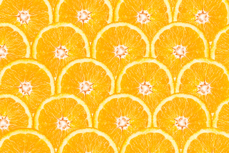 Orange Slice Abstract Seamless Pattern