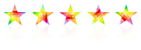 Five Star Award Color Palette Guide Spectrum Vectorのイラスト素材