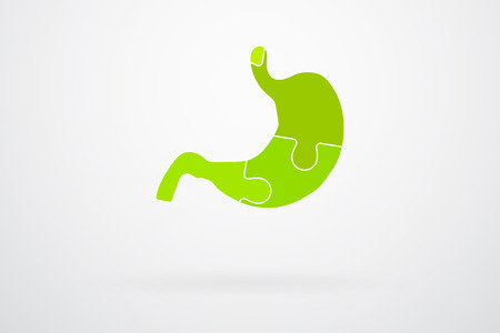 Stomach Jigsaw Puzzle Pieces Abstractのイラスト素材