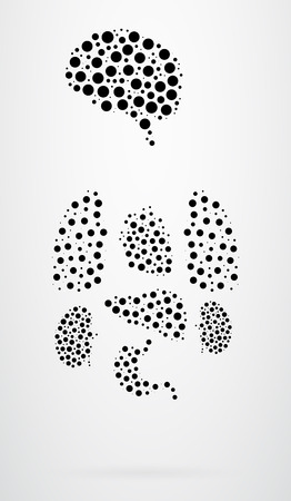 Internal Human Organs Vector Abstractのイラスト素材