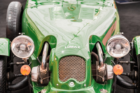 BUCHAREST, ROMANIA - APRIL 25, 2015: Vintage 1979 Lomax 223A Close Up. Lomax is a British kit car...