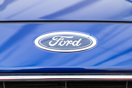BUCHAREST ROMANIA  APRIL 28 2015: Ford Motor Company is an American multinational automaker headquartered in Dearborn Michigan incorporated in 1903.のeditorial素材