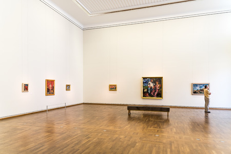 VIENNA, AUSTRIA - AUGUST 08, 2015: The Leopold Museum, housed in the Museumsquartier in Vienna is home to one of the largest collections of modern Austrian art.のeditorial素材