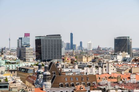 Aerial View Of Vienna City Skylineの写真素材