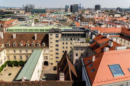 Aerial View Of Vienna City Skylineの写真素材