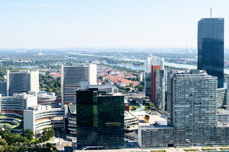 Aerial View Of Vienna City Skyline