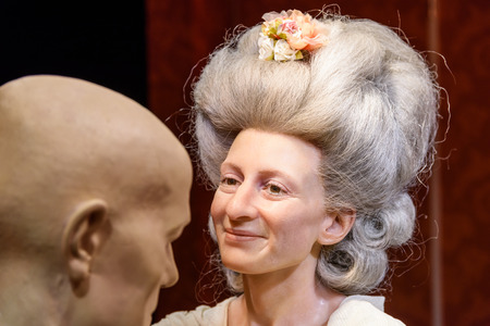 VIENNA, AUSTRIA - AUGUST 08, 2015: Madame Marie Tussaud Figurine At Madame Tussauds Wax Museum.のeditorial素材