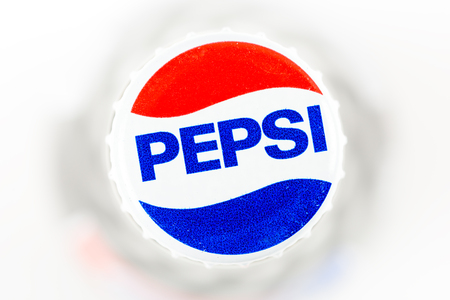 BUCHAREST, ROMANIA - JANUARY 10, 2016: Pepsi is one of the most famous carbonated soft drink sold in stores, restaurants, and vending machines around the world.のeditorial素材