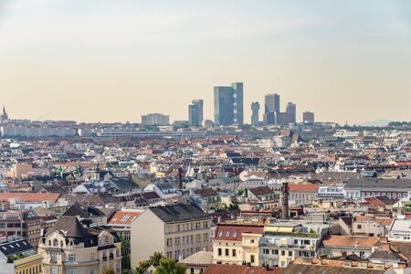 Aerial View Of Vienna City Skylineの写真素材