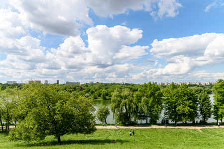 BUCHAREST , ROMANIA - MAY 15, 2016: People Relaxing And Having Picnic In Youths Public Park (Parcul Tineretului) In Bucharest In First Days Of Spring.のeditorial素材