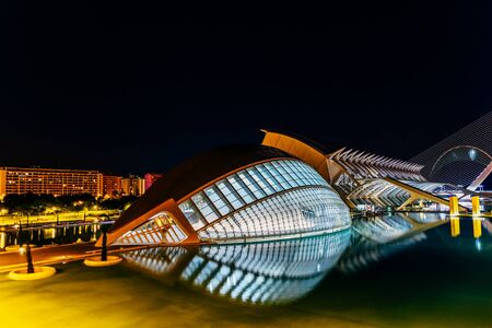 VALENCIA, SPAIN - JULY 25, 2016: Calatrava City Of Arts And Sciences In Downtown City Of Valencia.のeditorial素材