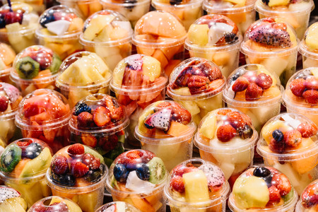 Fresh Fruits For Sale In Spanish Marketの写真素材