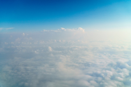 Beautiful Landscape Of Earth Clouds And Blue Horizon