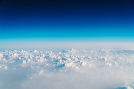 Beautiful Landscape Of Earth Clouds And Blue Horizon