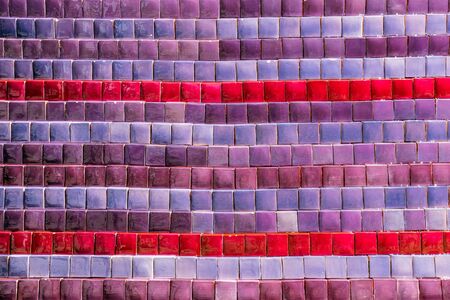 Purple And Blue Fountain Marble Tiles Abstract Backgroundの写真素材